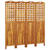 vidaXL 4 paneeliga sirm, 162 x 2 x 180 cm, akaatsiapuit