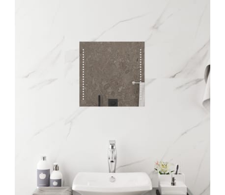 vidaXL Miroir de salle de bain à LED 40x40 cm