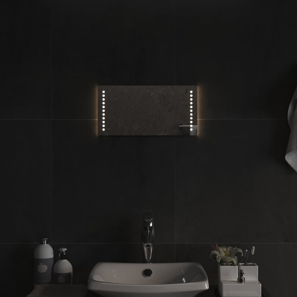 Petrashop  Koupelnové zrcadlo s LED osvětlením 40x20 cm