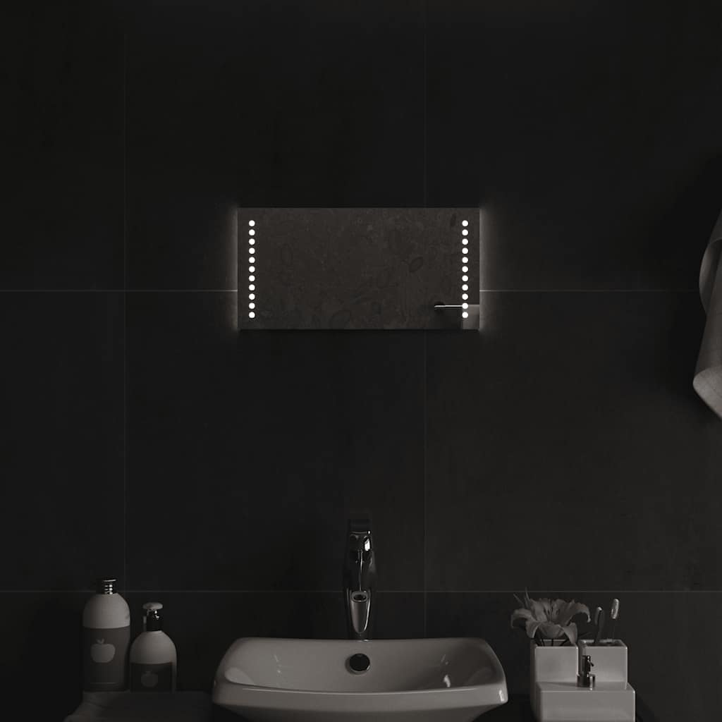 vidaXL Oglindă de baie cu LED, 40x20 cm