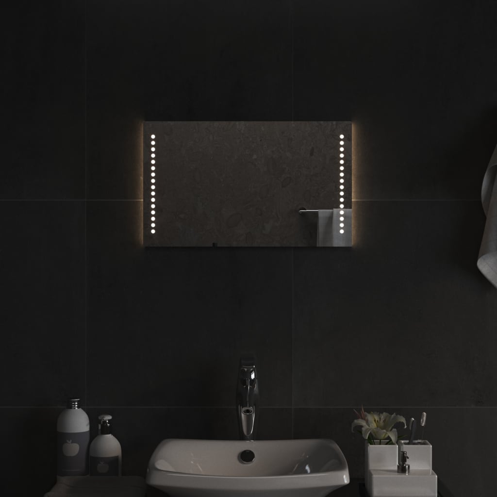 Petrashop  Koupelnové zrcadlo s LED osvětlením 50x30 cm