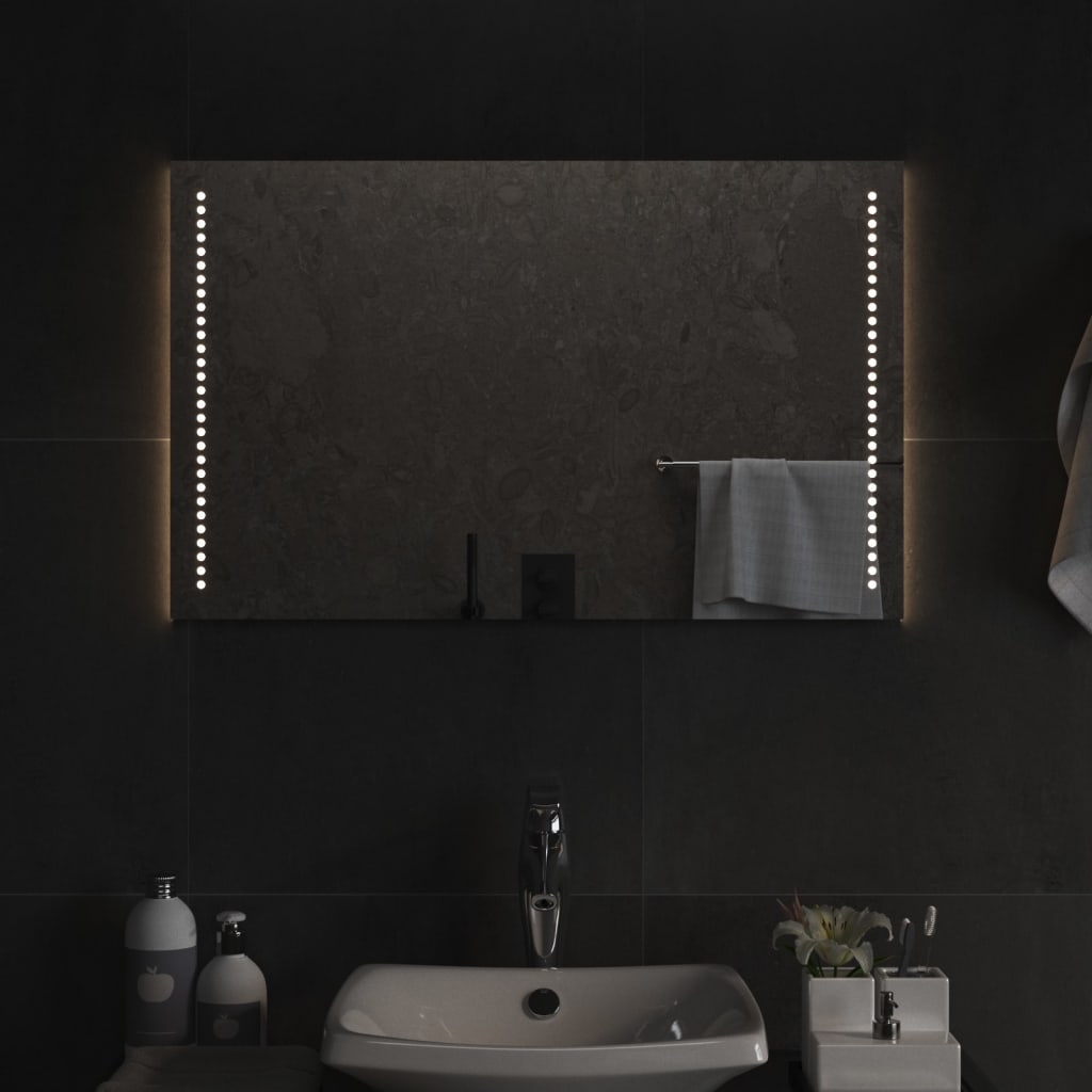 Koupelnové zrcadlo s LED osvětlením 80x50 cm