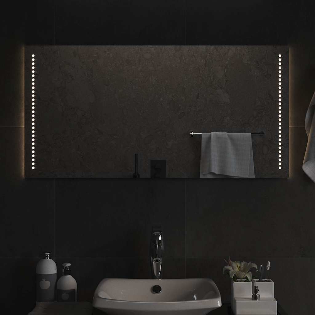 vidaXL Oglindă de baie cu LED, 100x50 cm