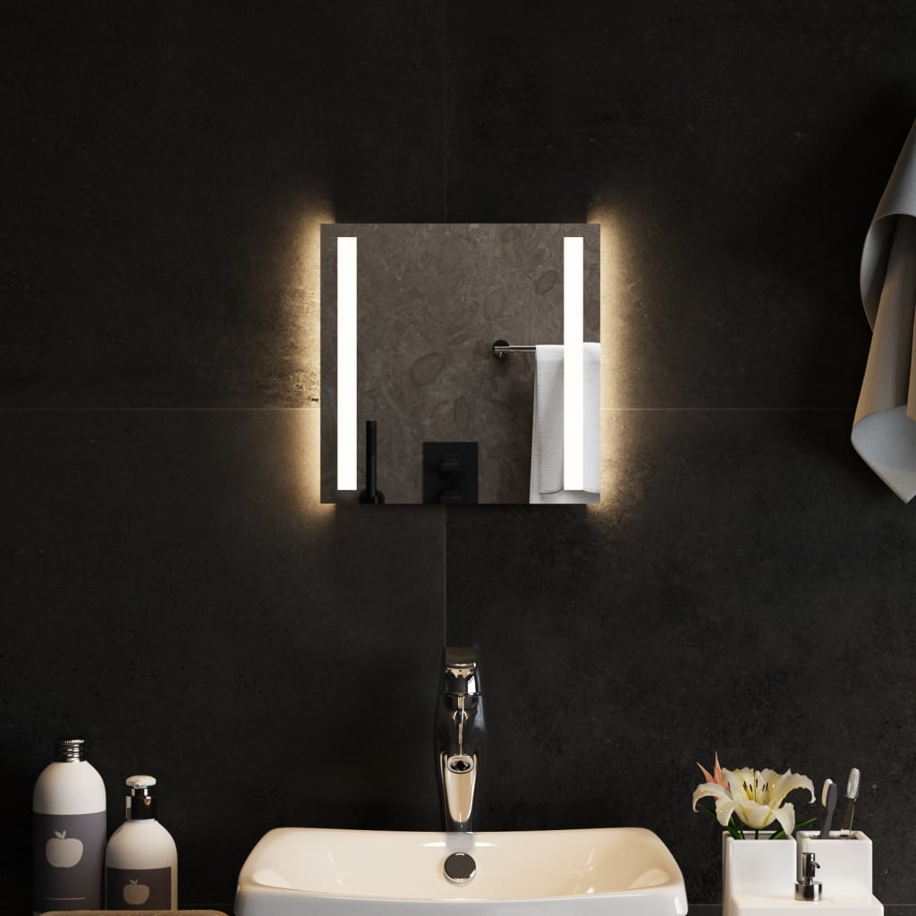 Petrashop  Koupelnové zrcadlo s LED osvětlením 30x30 cm