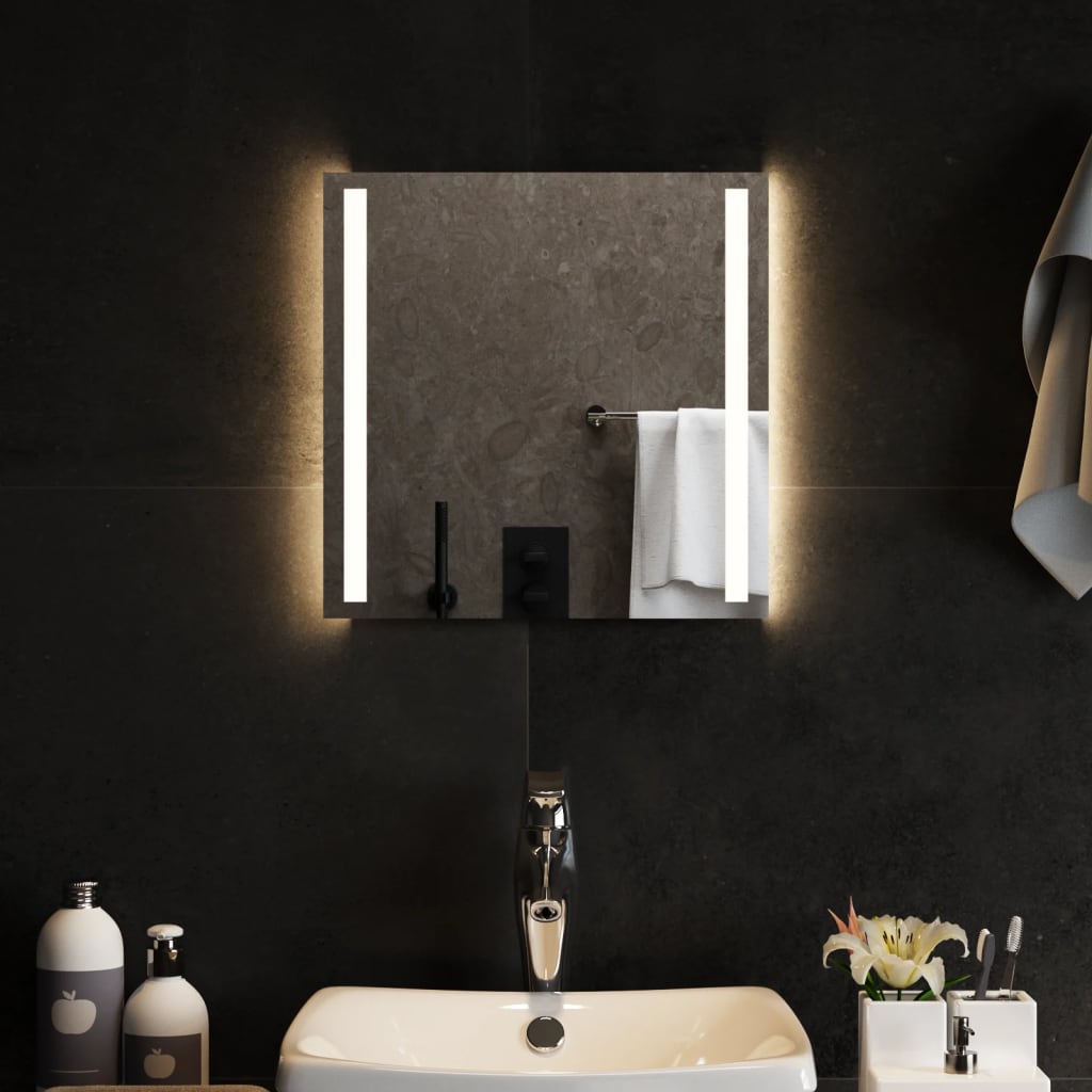 Petrashop  Koupelnové zrcadlo s LED osvětlením 40x40 cm