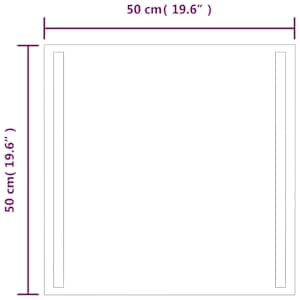 Koupelnové zrcadlo s LED osvětlením 50x50 cm - obrázek 5