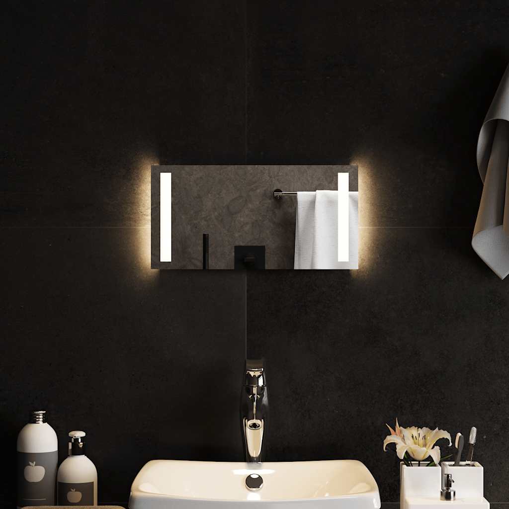 vidaXL LED-Badspiegel 40x20 cm