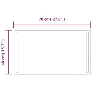 Koupelnové zrcadlo s LED osvětlením 70x40 cm - obrázek 5