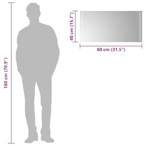 Koupelnové zrcadlo s LED osvětlením 80 x 40 cm - obrázek 6
