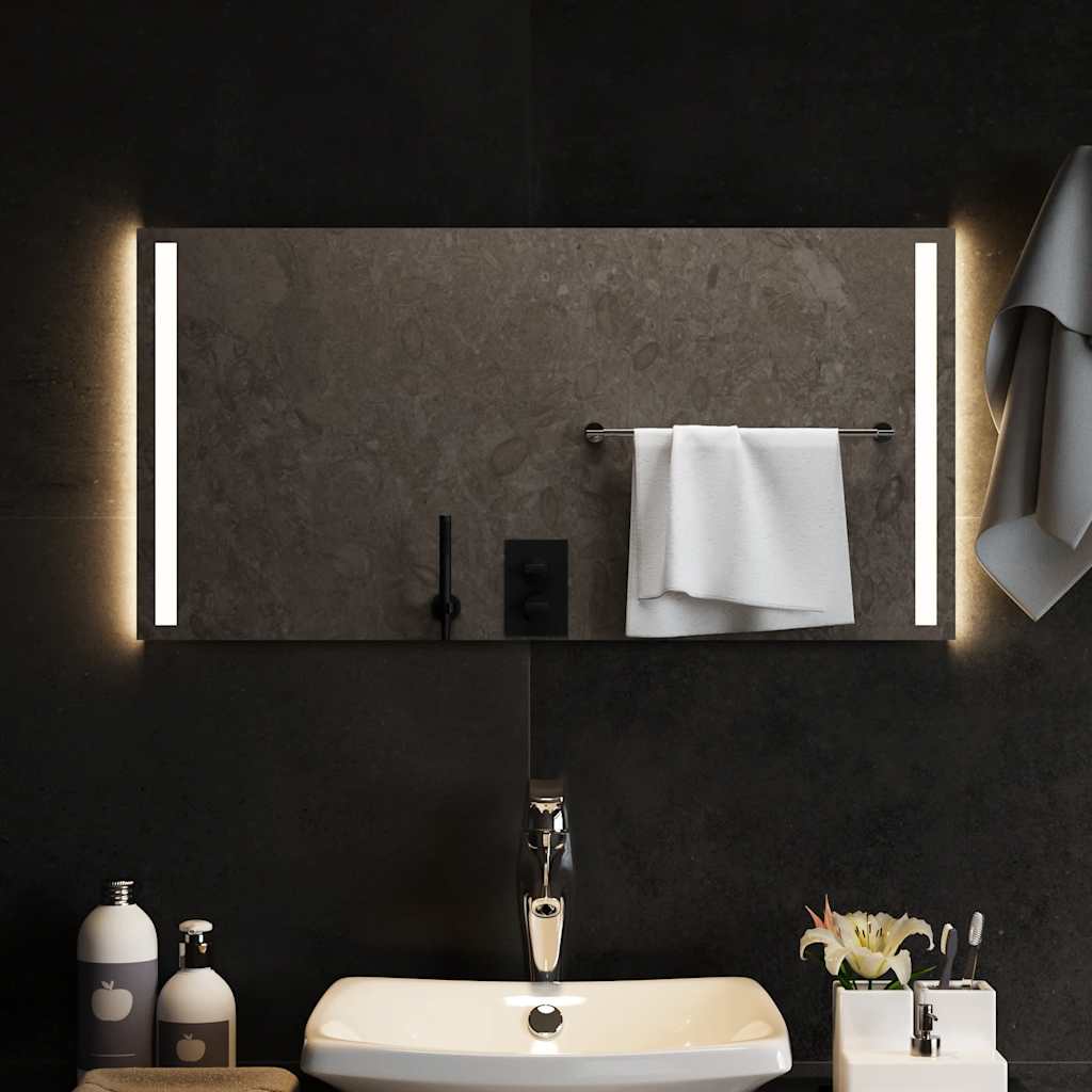 vidaXL Oglindă de baie cu LED, 80x40 cm