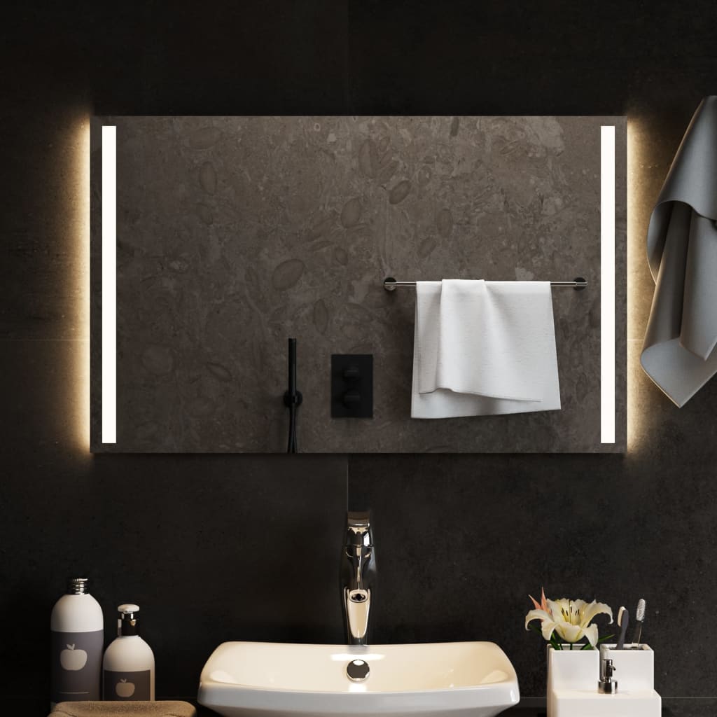 vidaXL LED Bathroom Mirror 80×50 cm
