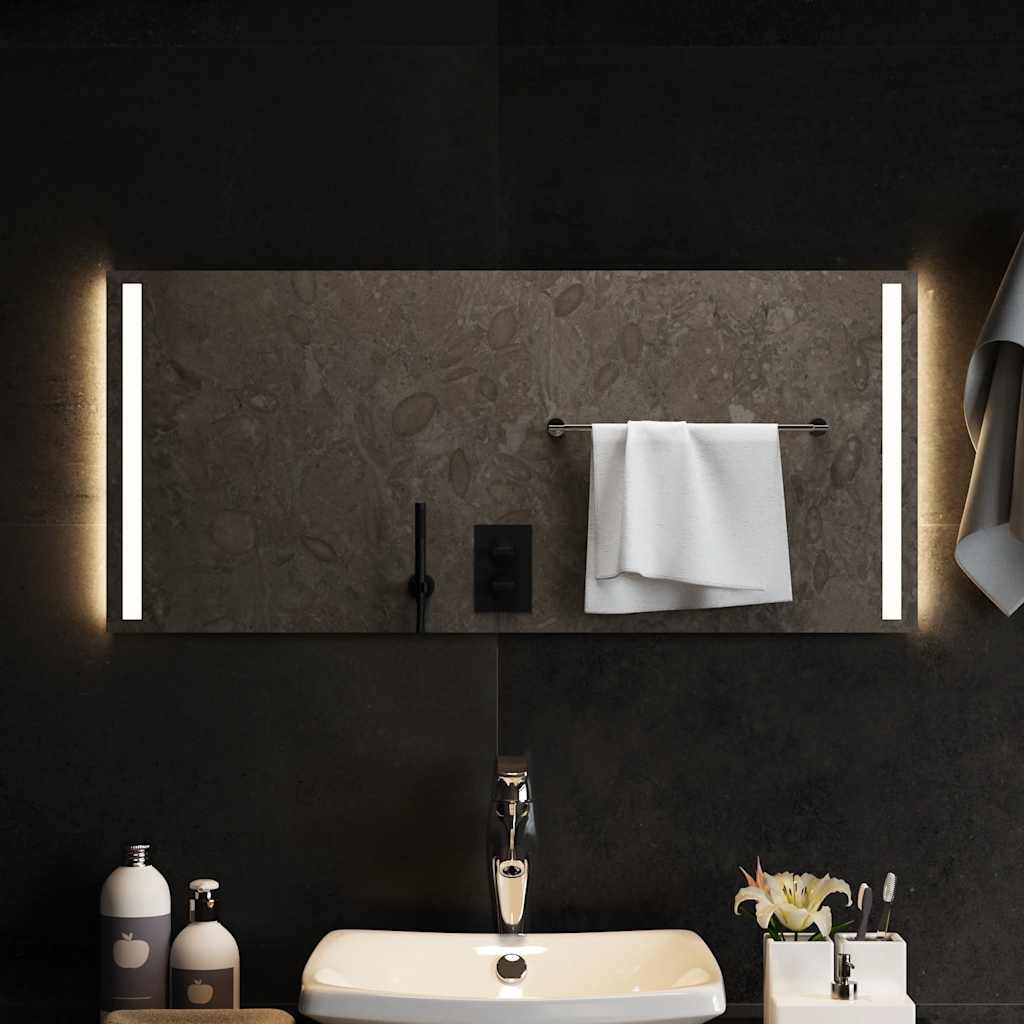 vidaXL LED-Badspiegel 90x40 cm