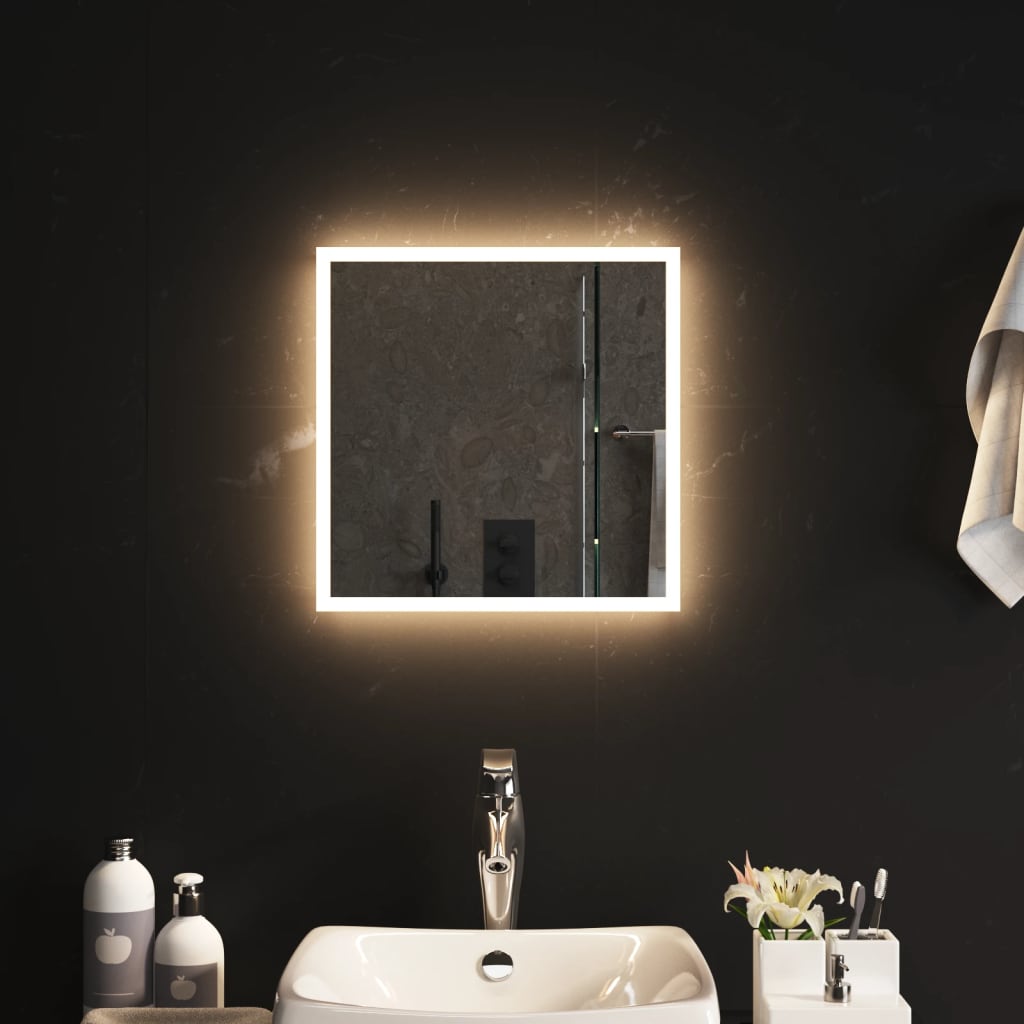  LED kúpeľňové zrkadlo 40x40 cm