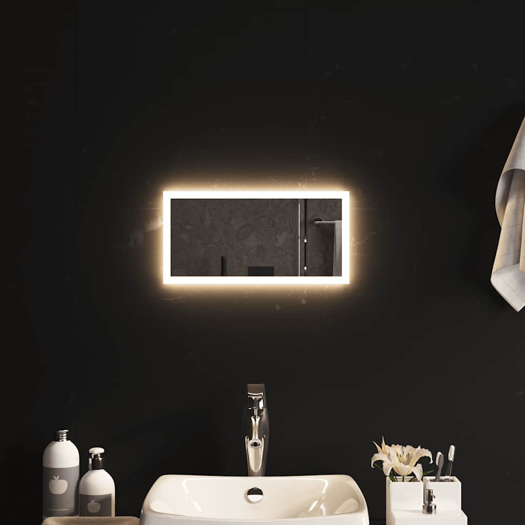vidaXL Espelho de casa de banho com luzes LED 40x20 cm