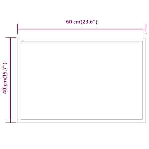 Koupelnové zrcadlo s LED osvětlením 60x40 cm - obrázek 5
