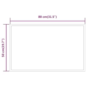 Koupelnové zrcadlo s LED osvětlením 80x50 cm - obrázek 5