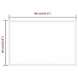Koupelnové zrcadlo s LED osvětlením 90 x 60 cm - obrázek 5