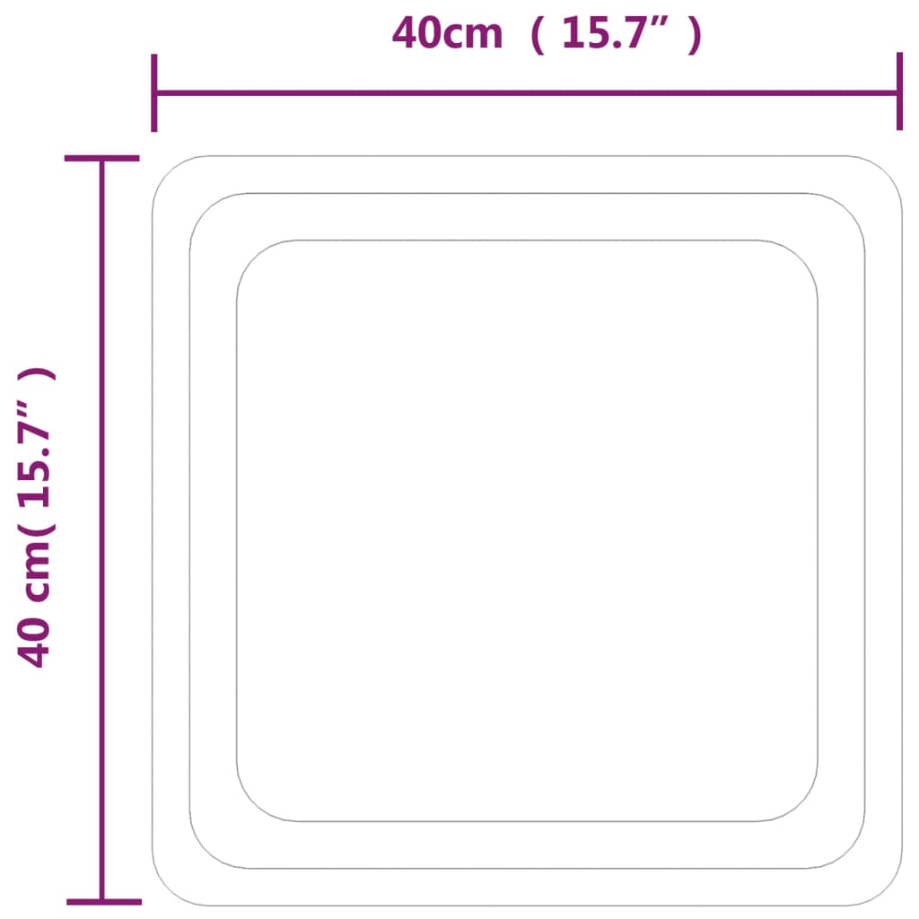 LED-Badspiegel 40x40 cm | Stepinfit.de