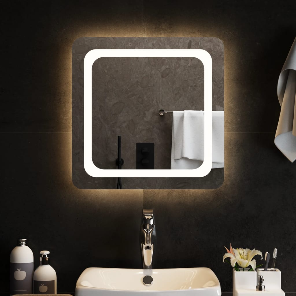  LED kúpeľňové zrkadlo 50x50 cm
