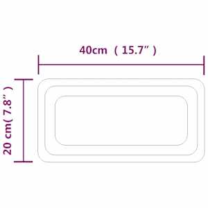 Koupelnové zrcadlo s LED osvětlením 40x20 cm - obrázek 5