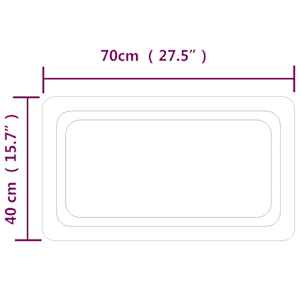 Koupelnové zrcadlo s LED osvětlením 70x40 cm - obrázek 5
