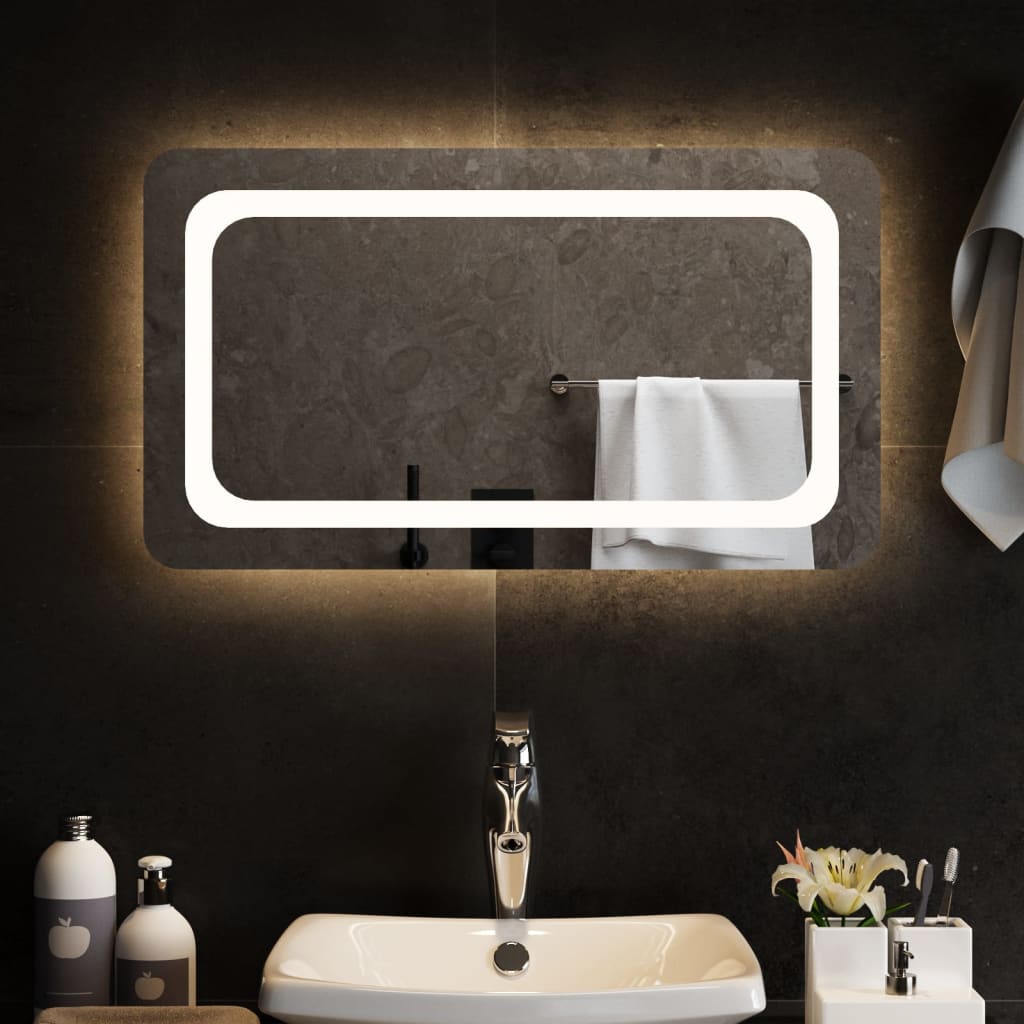 Vonios kambario LED veidrodis, 70x40cm | Stepinfit.lt