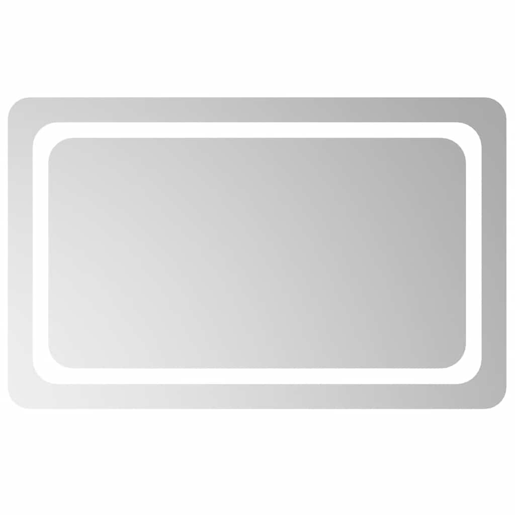vidaXL LED kúpeľŠové zrkadlo 80x50 cm
