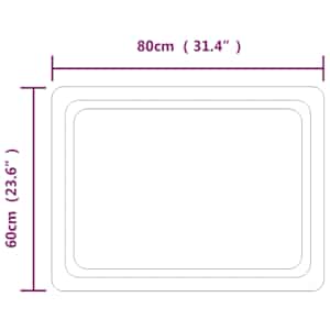 Koupelnové zrcadlo s LED osvětlením 80x60 cm - obrázek 5