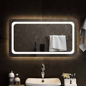 Koupelnové zrcadlo s LED osvětlením 90 x 50 cm - obrázek 1