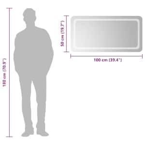 Koupelnové zrcadlo s LED osvětlením 100x50 cm - obrázek 6