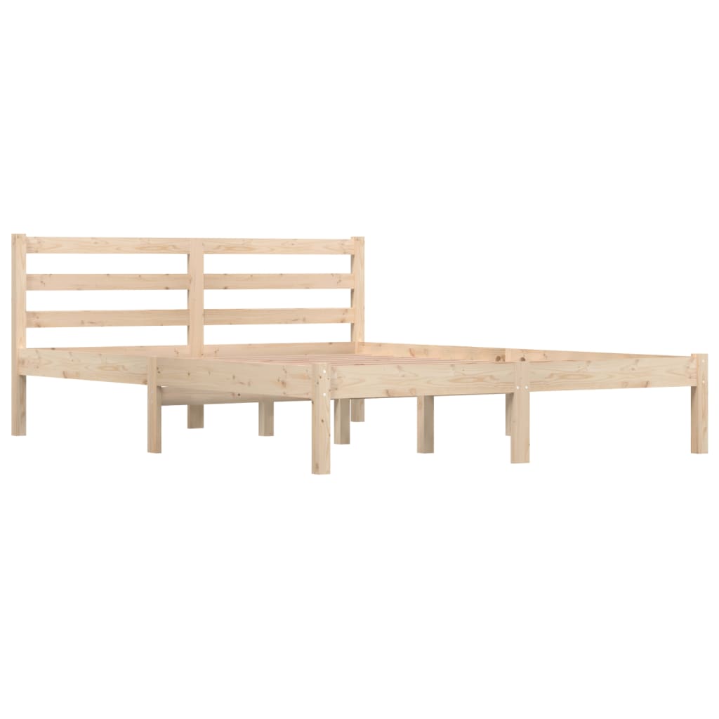 vidaXL Bedframe massief grenenhout 120x190 cm afbeelding