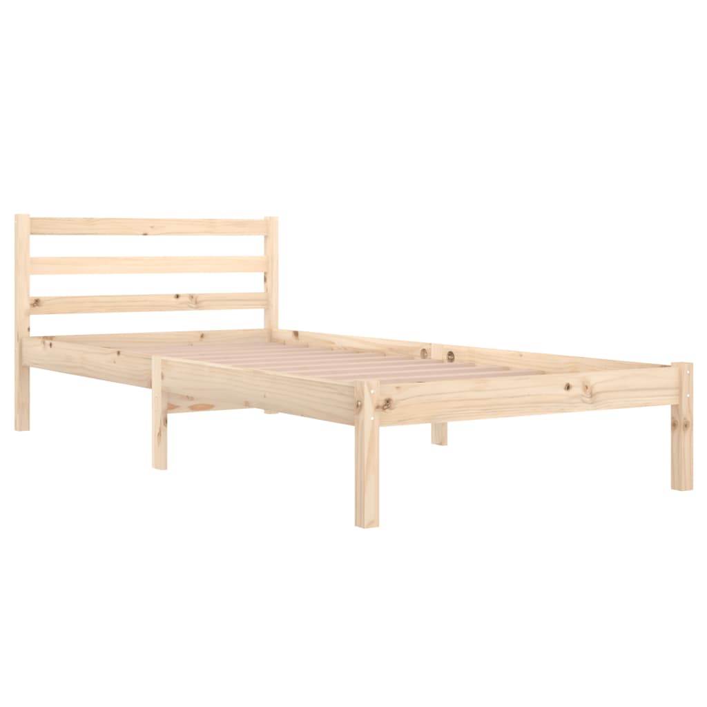 vidaXL Bedframe massief grenenhout 90x200 cm afbeelding