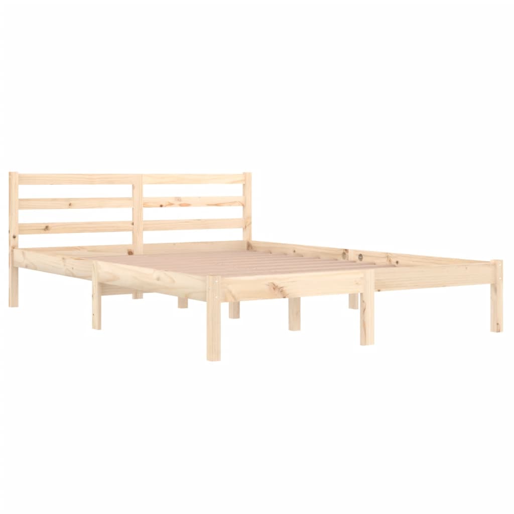 vidaXL Bedframe massief grenenhout 140x200 cm afbeelding