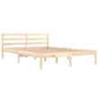 Telaio Letto 140x200 Cm VidaXL - Tessuto Marrone Scuro, Con Doghe In Compensato, Senza Materasso