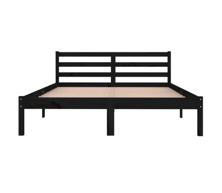 Bedframe zonder matras massief grenenhout wit 140x200 cm
