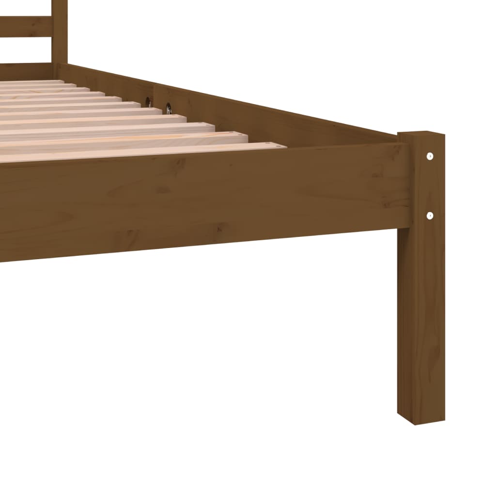 Rám postele borovicový masív 150x200 cm hnedý 5FT King