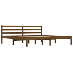 vidaXL Πλαίσιο Κρεβατιού Μελί 180x200 εκ. Μασίφ Ξύλο Πεύκου Super King