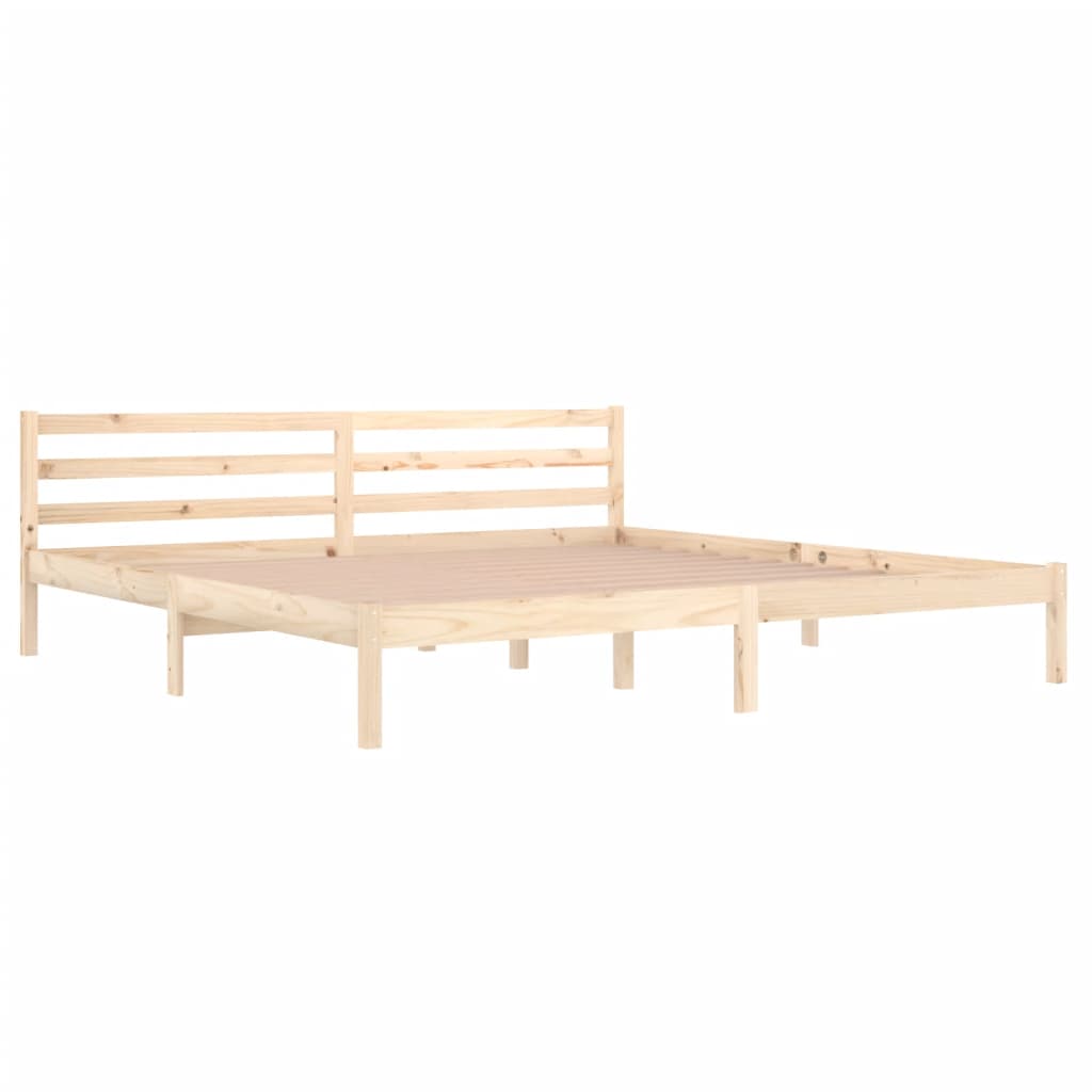 vidaXL Bedframe massief grenenhout 200x200 cm afbeelding