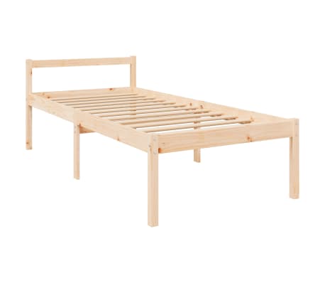 vidaXL Seniorenbett 75x190 cm Massivholz Kiefer