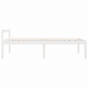 Postel pro seniory bílá 75x190 cm Small Single masivní borovice - obrázek 6