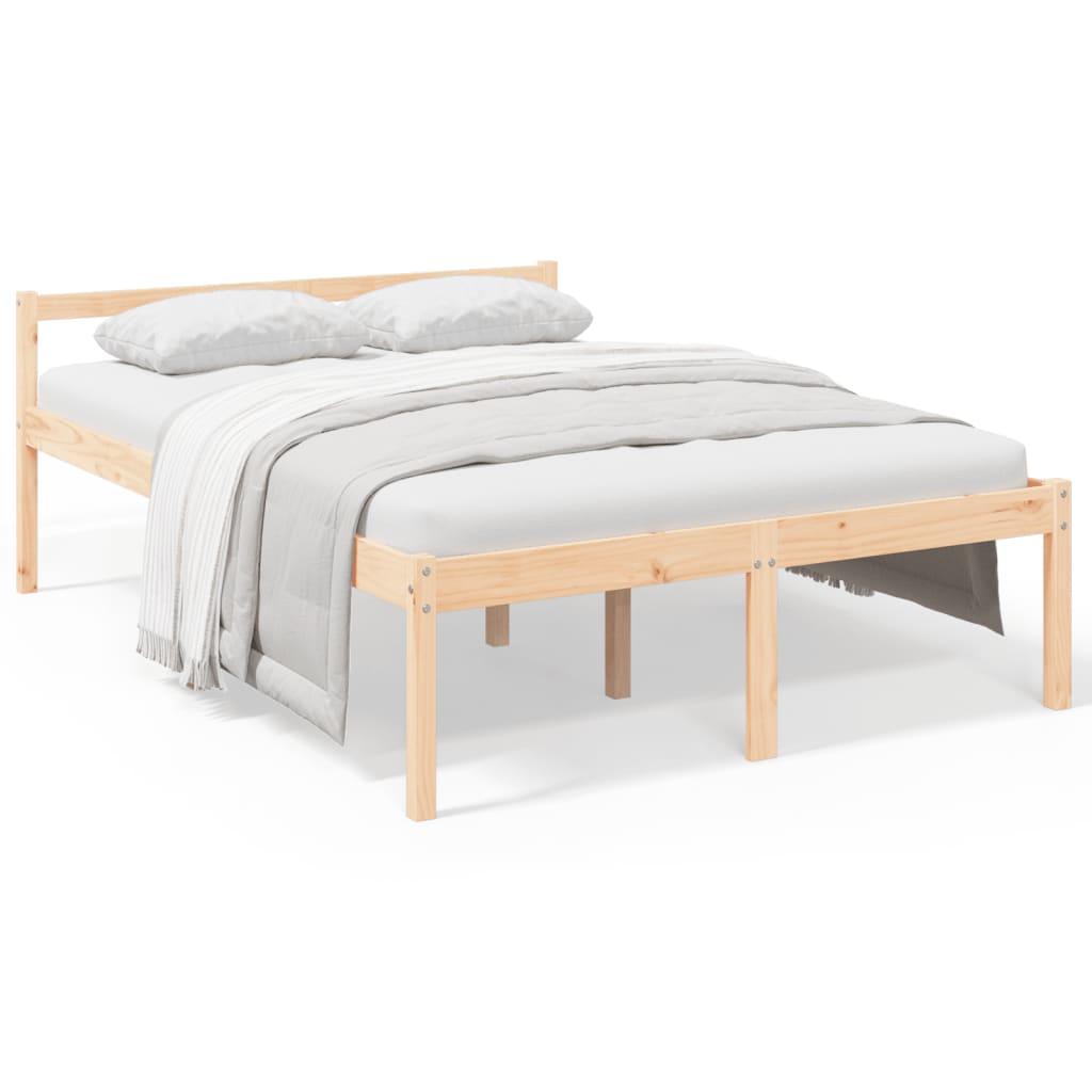 Thumbnail - vidaXL Seniorenbett 140x190 cm Massivholz Kiefer