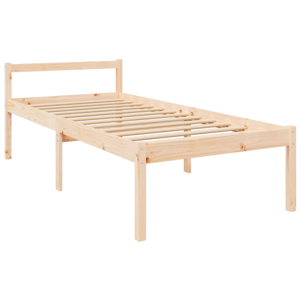 vidaXL Bedframe massief grenenhout 100x200 cm