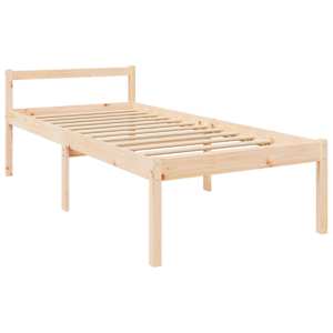 vidaXL Seniorseng 100x200 cm heltre furu