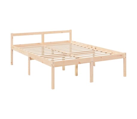 vidaXL Postelja za starej&scaron;e 150x200 cm trdna borovina