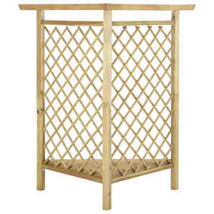 Rohová pergola s lavicí 166 x 81 x 174 cm impregnovaná borovice - obrázek 4