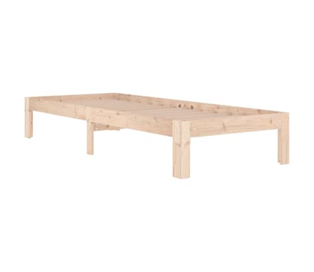 vidaXL Sengeramme heltre 75x190 cm
