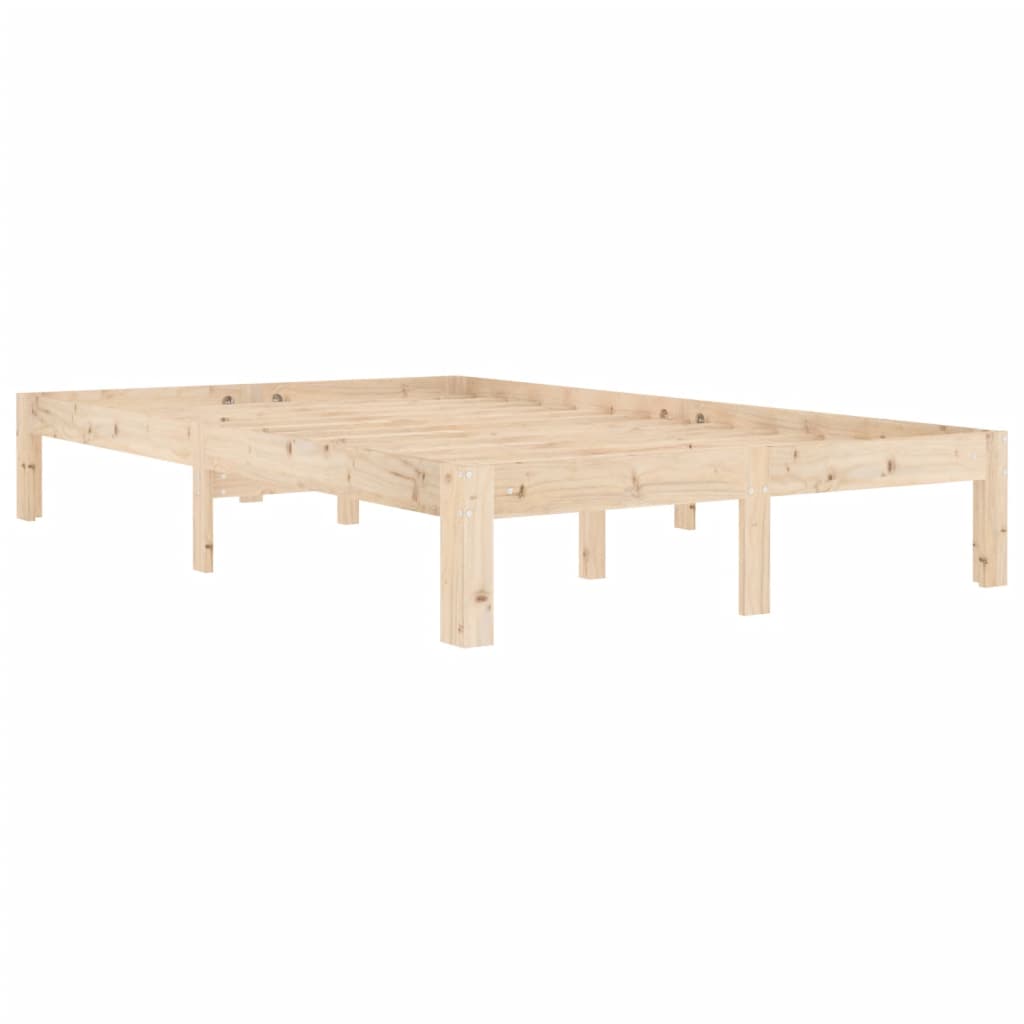 vidaXL Bedframe massief grenenhout 120x200 cm afbeelding