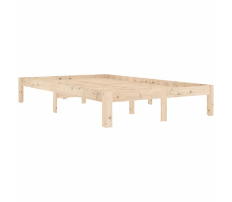 vidaXL Cadre de lit sans matelas bois de pin massif 120x200 cm