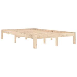 vidaXL Cadre de lit sans matelas bois de pin massif 120x200 cm