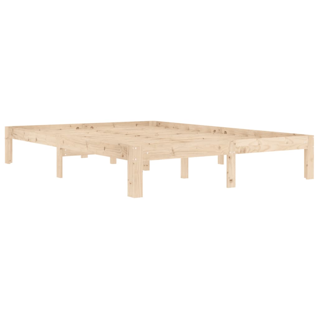 vidaXL Bedframe massief grenenhout 140x200 cm afbeelding
